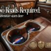 Chevrolet Vintage Red White Blue Silicone Car Coasters image 2