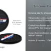 Chevrolet Vintage Red White Blue Silicone Car Coasters image 3
