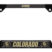 Colorado Buffaloes Alumni Black Open Corner License Plate Frame image 1