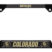 Colorado Buffaloes Black Open Corner License Plate Frame image 1