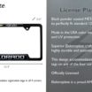 Colorado 4x4 Open Black License Plate Frame image 3