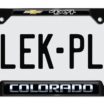 Colorado 4x4 Open Black License Plate Frame image 1
