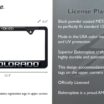 Colorado 4x4 Standard Black License Plate Frame image 4