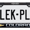 Colorado 4x4 Standard Black License Plate Frame image 1