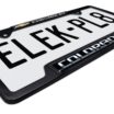 Colorado Chevy Open Black License Plate Frame image 5
