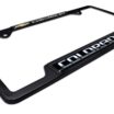 Colorado Chevy Open Black License Plate Frame image 6