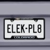 Colorado Chevy Open Black License Plate Frame image 2
