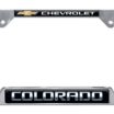 Colorado Chevy Open Chrome License Plate Frame image 4