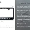 Colorado Chevy Standard Black License Plate Frame image 3