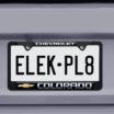 Colorado Chevy Standard Black License Plate Frame image 2