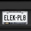Colorado Chevy Standard Chrome License Plate Frame image 2