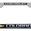 Colorado Chevy Standard Chrome License Plate Frame image 4
