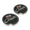 Corvette Crossed Flags C2 Ceramic Car Coasters – 2 Pack image 1