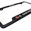 Corvette 1968 Black Open License Plate Frame image 7