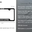 Corvette 1968 Black Open License Plate Frame image 3