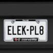 Corvette 1968 Chrome Open License Plate Frame image 5