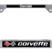 Corvette 1968 Chrome Open License Plate Frame image 1