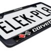 Corvette 1968 Black License Plate Frame image 7