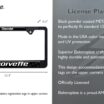 Corvette 1968 Black License Plate Frame image 3