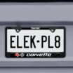 Corvette 1968 Black License Plate Frame image 5
