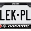 Corvette 1968 Black License Plate Frame image 6