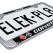 Corvette 1968 Chrome License Plate Frame image 5