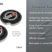 Corvette Crossed Flags C4 Logo Ceramic Car Coasters – 2 Pack image 3