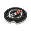 Corvette Crossed Flags C4 Logo Ceramic Car Coasters – 2 Pack image 4