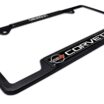 Corvette 1982 Black Open License Plate Frame image 7