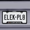 Corvette 1982 Black Open License Plate Frame image 5