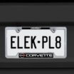 Corvette 1982 Chrome Open License Plate Frame image 5