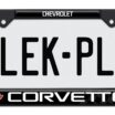 Corvette 1982 Black License Plate Frame image 5