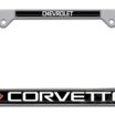 Corvette 1982 Chrome License Plate Frame image 1