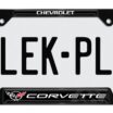 Corvette 1997 Black Open License Plate Frame image 6