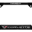 Corvette 1997 Black Open License Plate Frame image 1