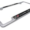 Corvette 1997 Chrome Open License Plate Frame image 5