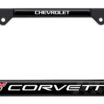 Corvette 1997 Black License Plate Frame image 1