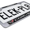 Corvette 1997 Chrome License Plate Frame image 7