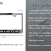 Corvette 1997 Chrome License Plate Frame image 3