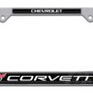 Corvette 1997 Chrome License Plate Frame image 1