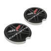 Corvette Crossed Flags C6 Ceramic Car Coasters – 2 Pack image 1