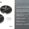 Corvette Crossed Flags C7 Ceramic Car Coasters – 2 Pack image 3