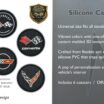 Corvette Heritage Collectors Pack 6-Pack Silicone Car Coasters image 4