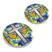 Grace Cross Ceramic Coaster 2 Pack image 1