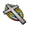 Christian Cross Glory Reflective Decal image 3