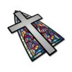 Christian Cross Blessed Reflective Decal image 3