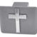 Cross Brushed Metal Hitch Cover image 3