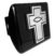 Cross with Fish Black Hitch Cover image 1