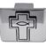 Cross with Fish Emblem Chrome Hitch Cover image 3