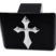 Pointed Cross Black Hitch Cover image 3
